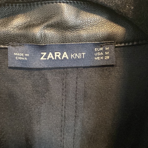 Zara Pleather Shirt Dress - Picture 2 of 7